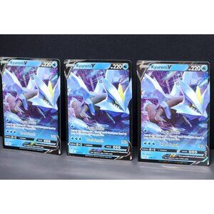 Kyurem V 48/196 Ultra Rare Lost Origin Pokemon TCG Holo NM Set of 3